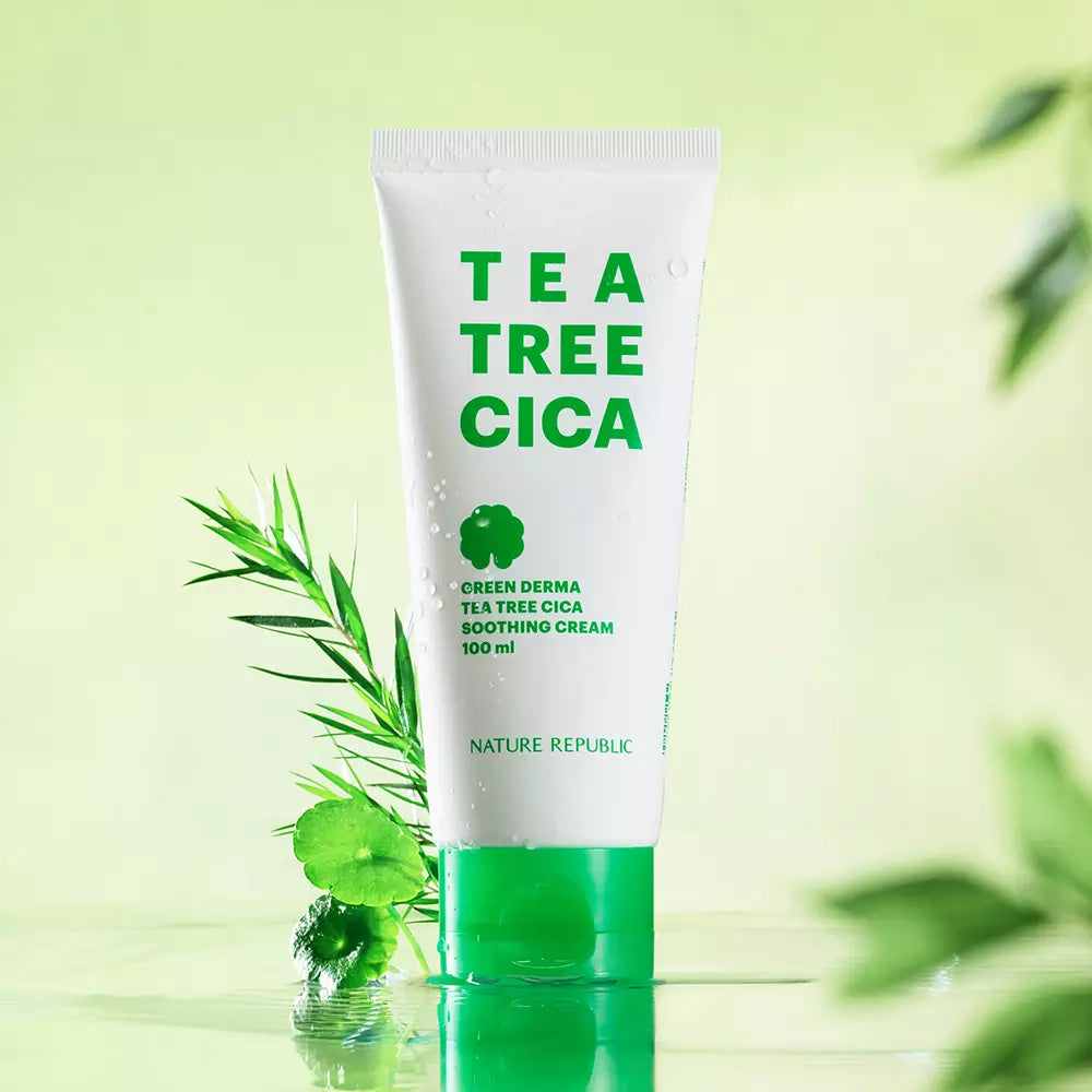 GREEN DERMA TEA TREE CICA SOOTHING CREAM