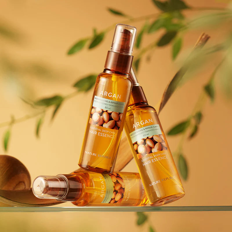 NATURE REPUBLIC - Argan Essential Deep Care Hair Essence – Intensiv pflegendes Haarserum mit Arganöl
