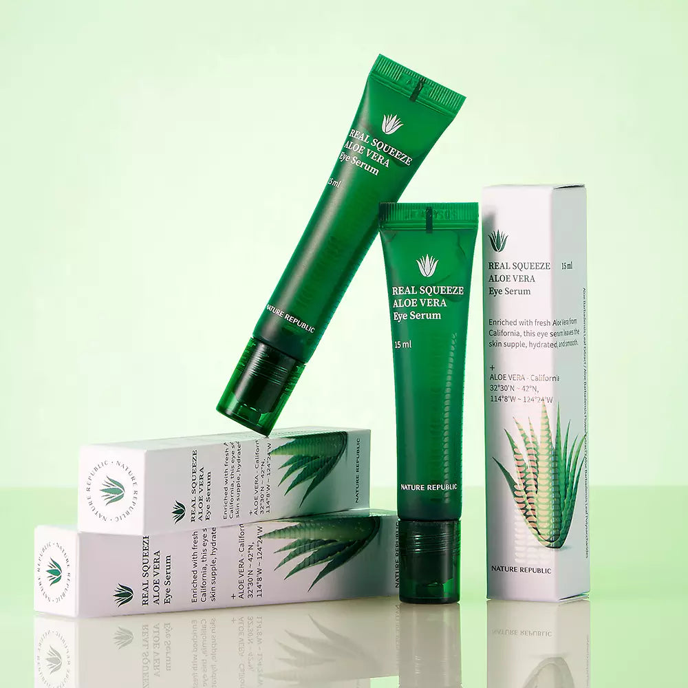 REAL SQUEEZE ALOE VERA EYE SERUM - KBEAUTY-SAZA.DE - KOREAN SKIN CARE