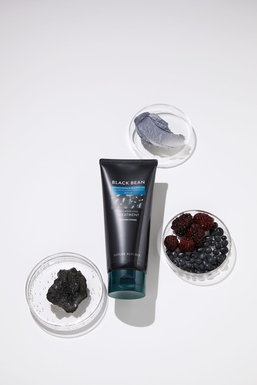 NATURE REPUBLIC – Black Bean Invigorating Hair Treatment - Stärkende Haarpflegekur