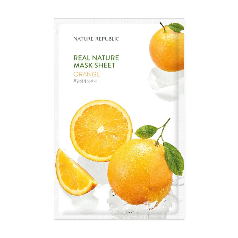 REAL NATURE ORANGE MASK SHEET ® – Aufhellende Sheet-Maske mit Orangenextrakt
