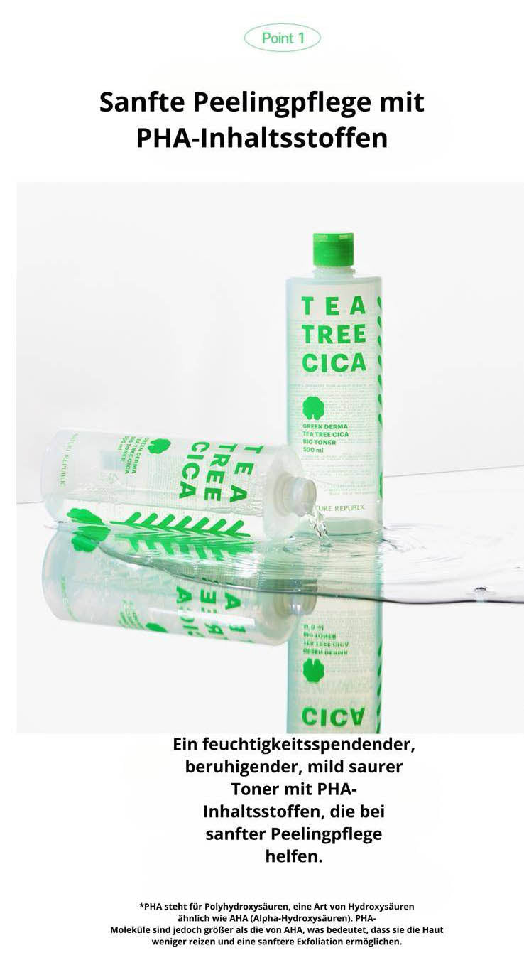 GREEN DERMA TEA TREE CICA BIG TONER