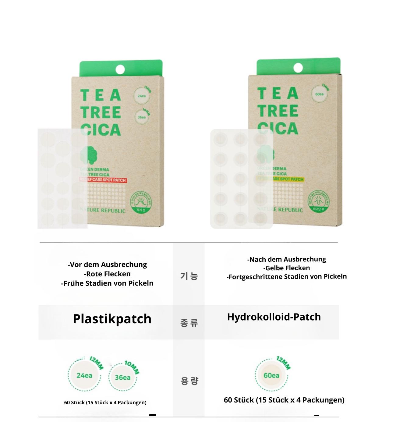 GREEN DERMA TEA TREE CICA AFTER CARE SPOT PATCH